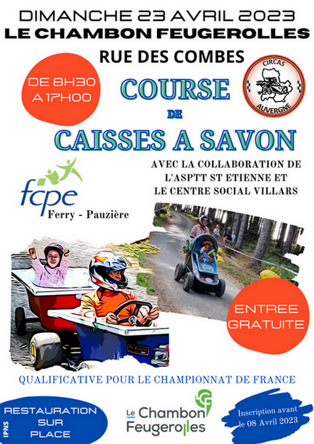 Affiche course 23 Avril