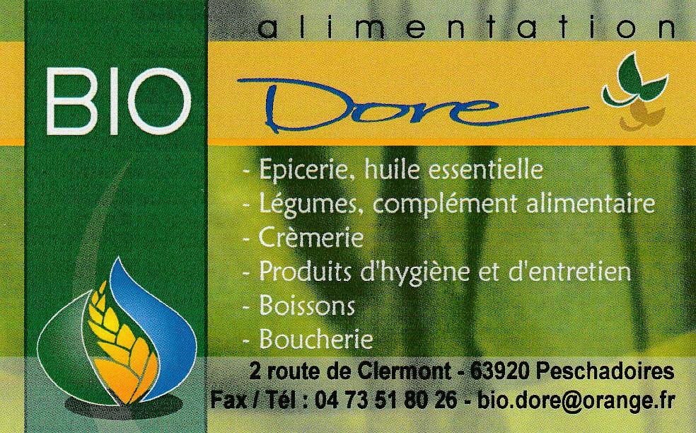 Alimentation Bio Dore